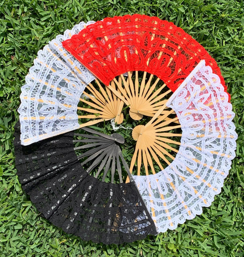 Victorian Lace Handfan